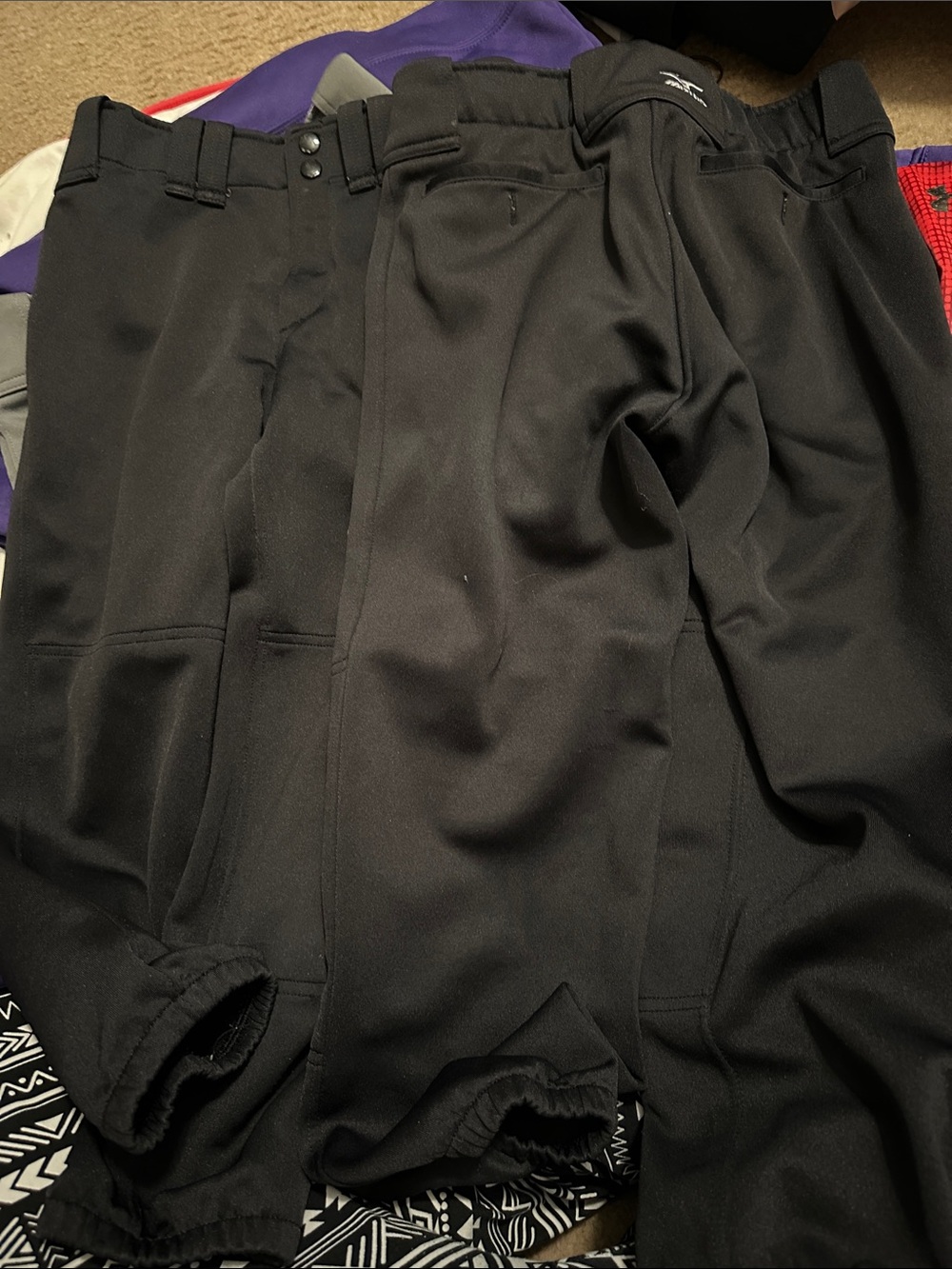 Mizuno softball pants, women’s small bundle, 2 black
